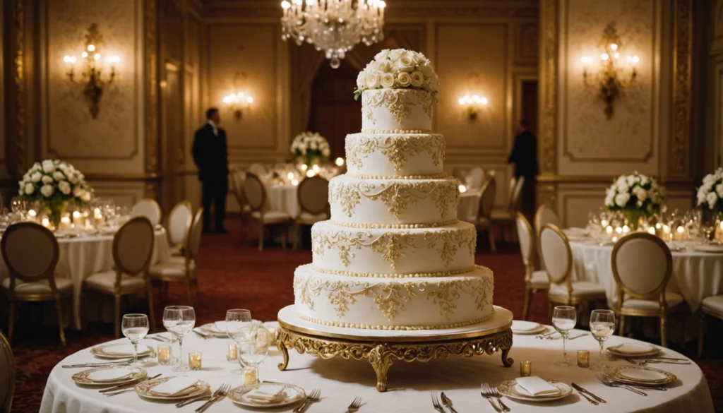 gateau de mariage de luxe