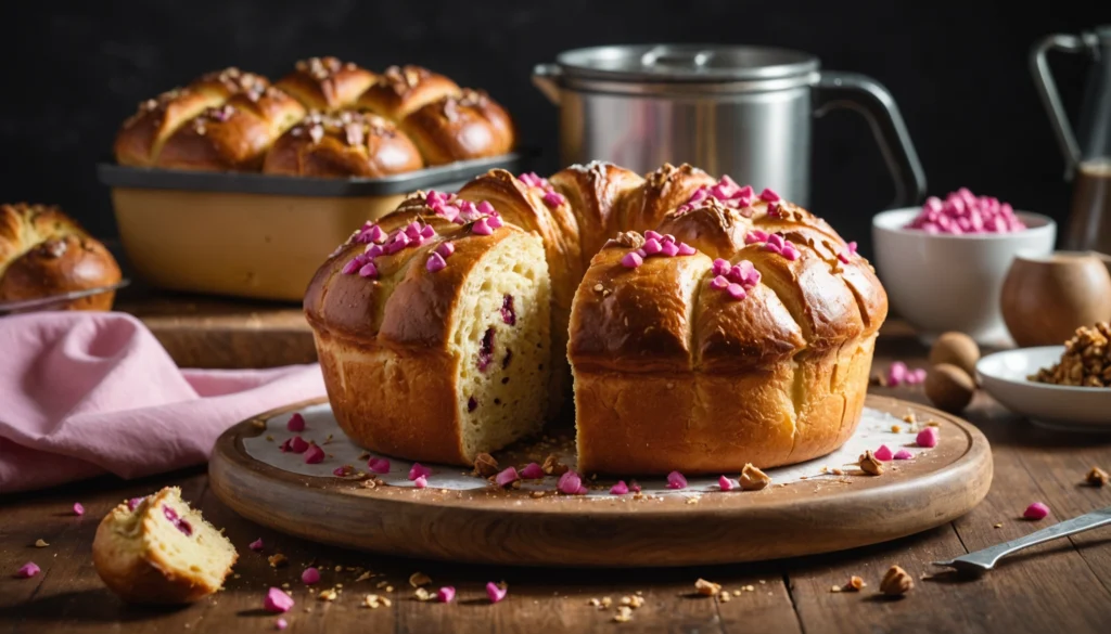 brioche aux pralines roses thermomix