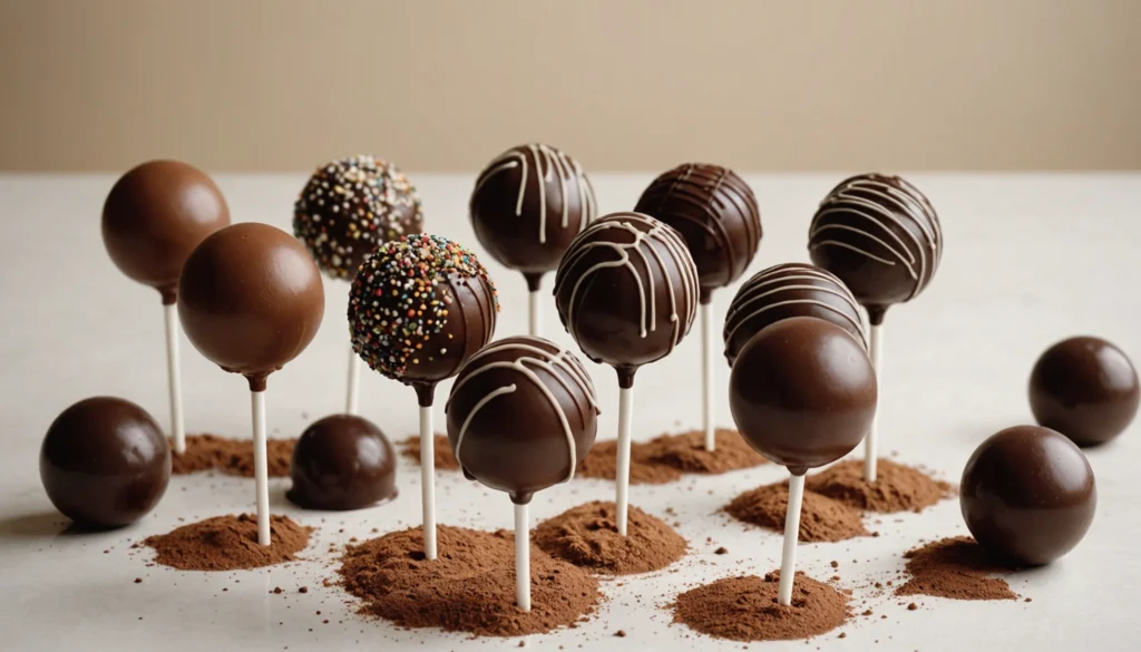 cake pop au chocolat