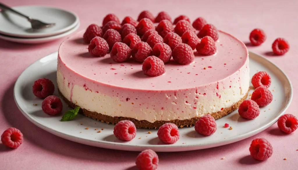 cheesecake coulis framboise